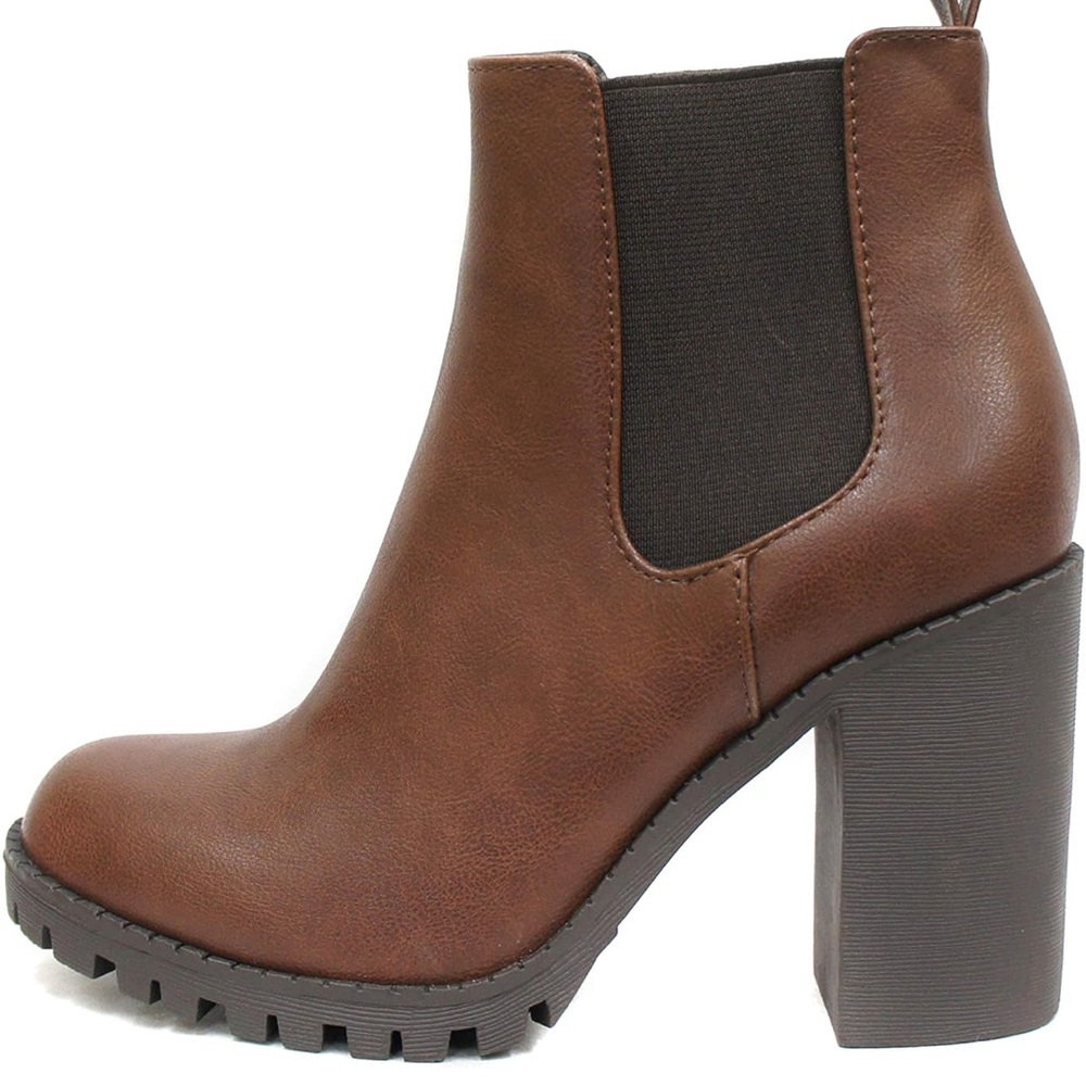 Brown Leather Ankle Boots